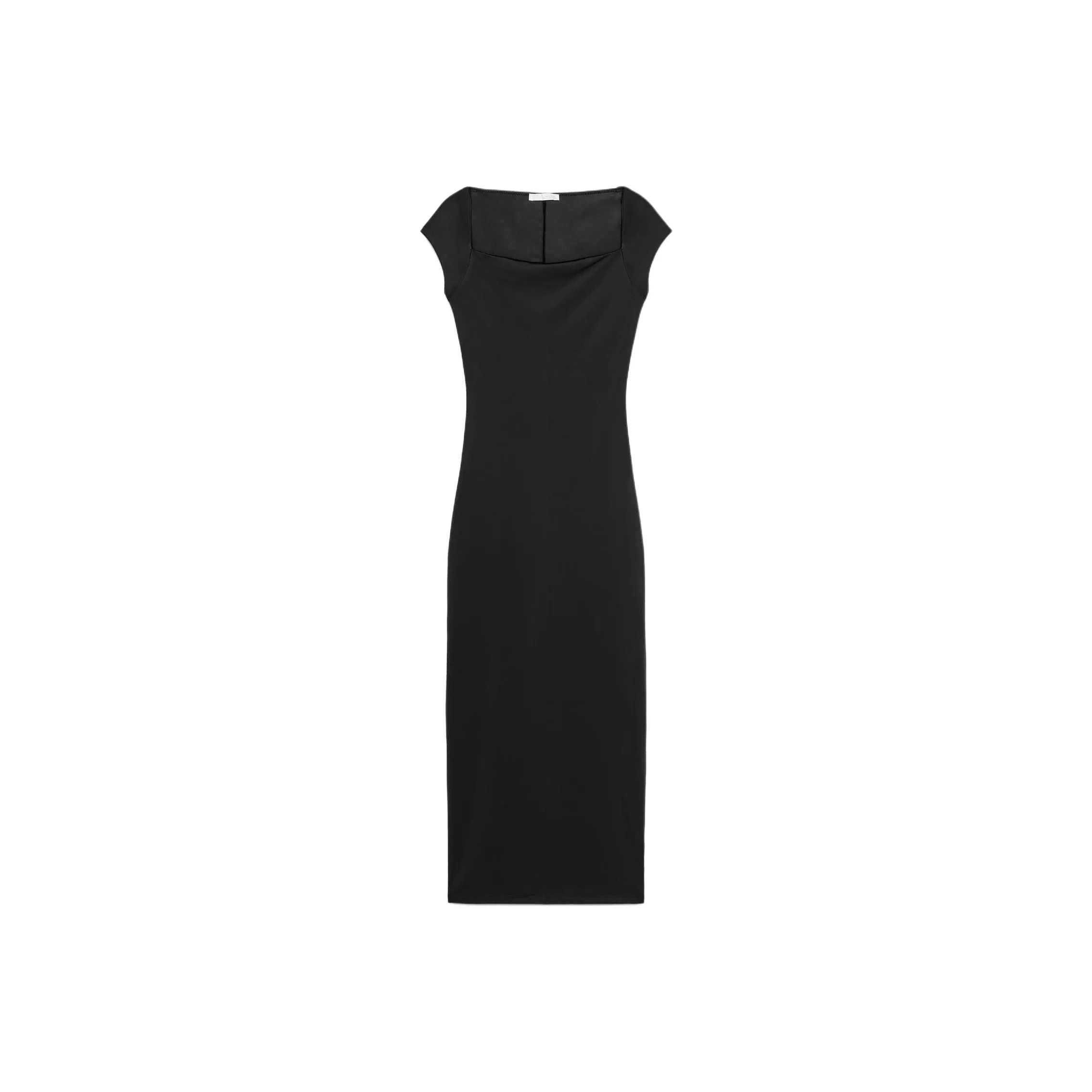 ZARA Без рукавов Платье Женское Черное