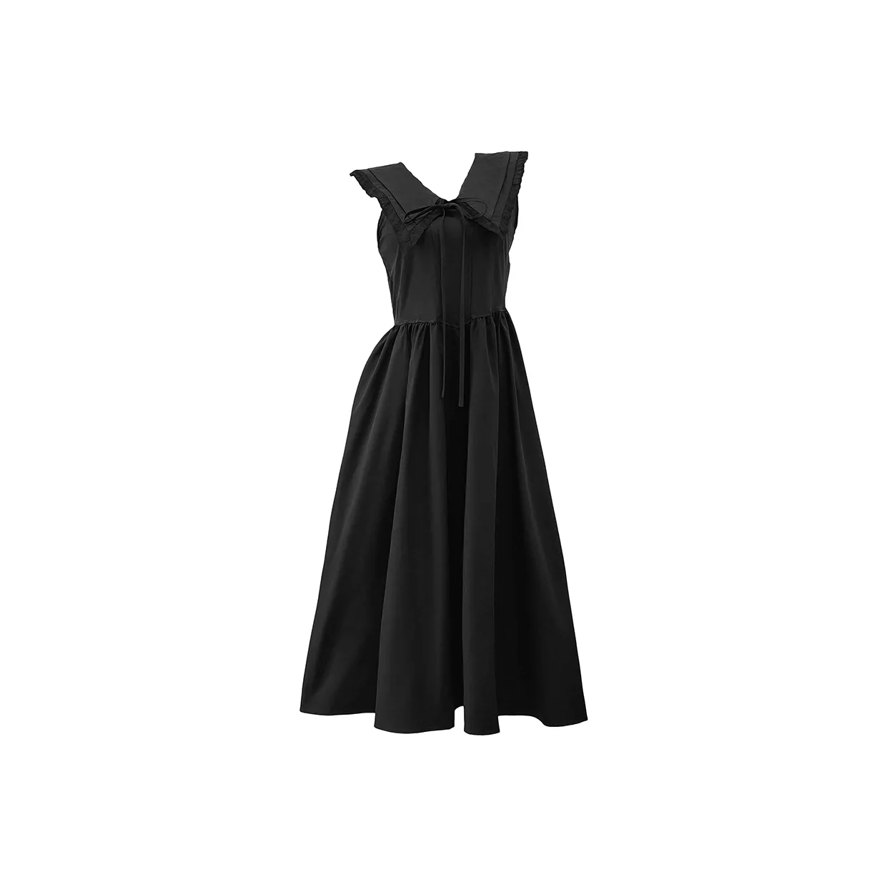 FINDSME GAGA Без рукавов Платье Женское Черное