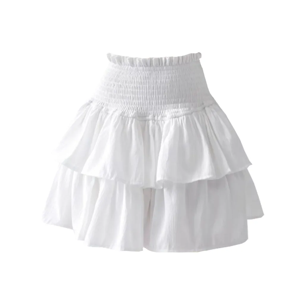 Concubine Zhu Повседневные короткие юбки Женские Белые