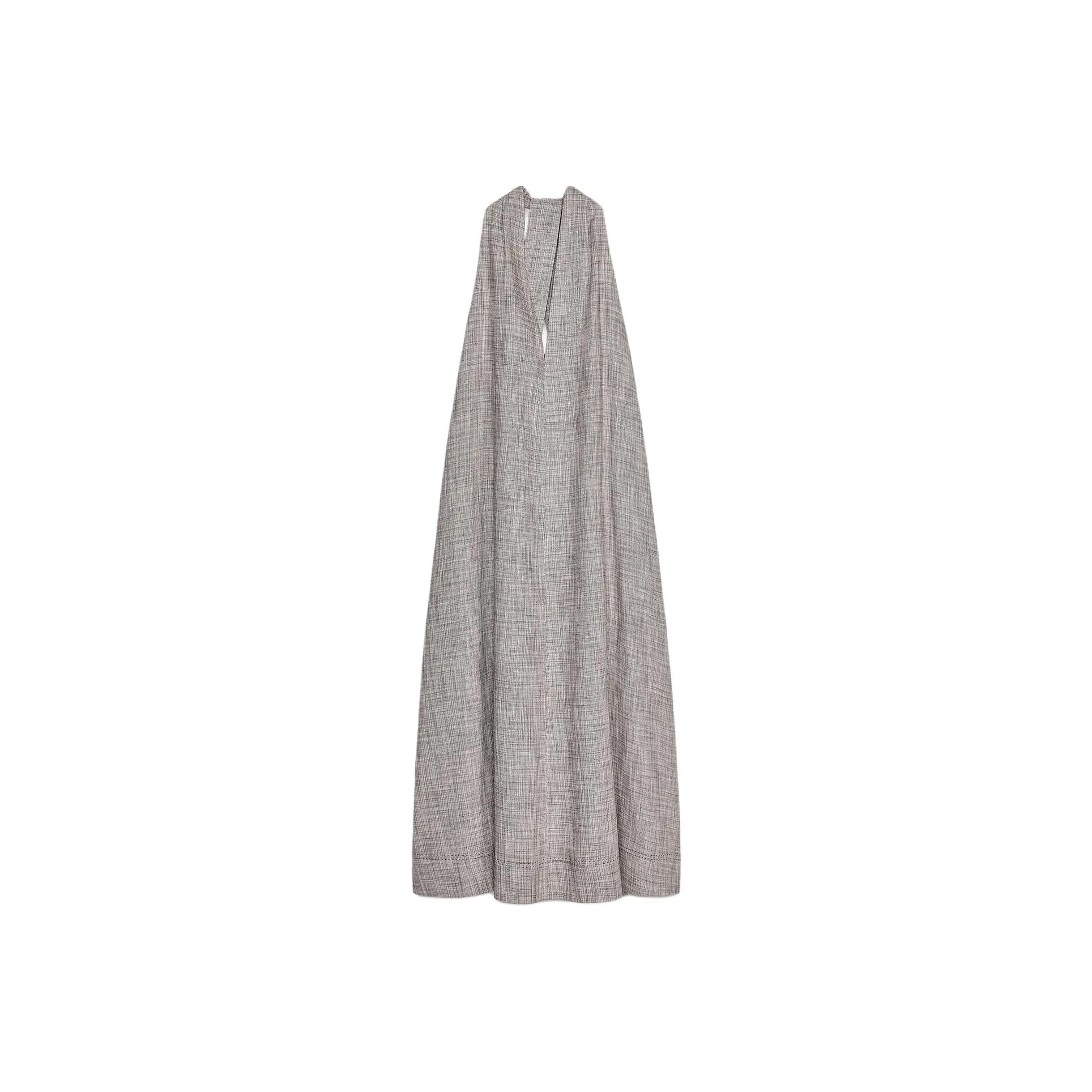 ZARA ZW Series Sleeveless Dress Women's Brown/White
