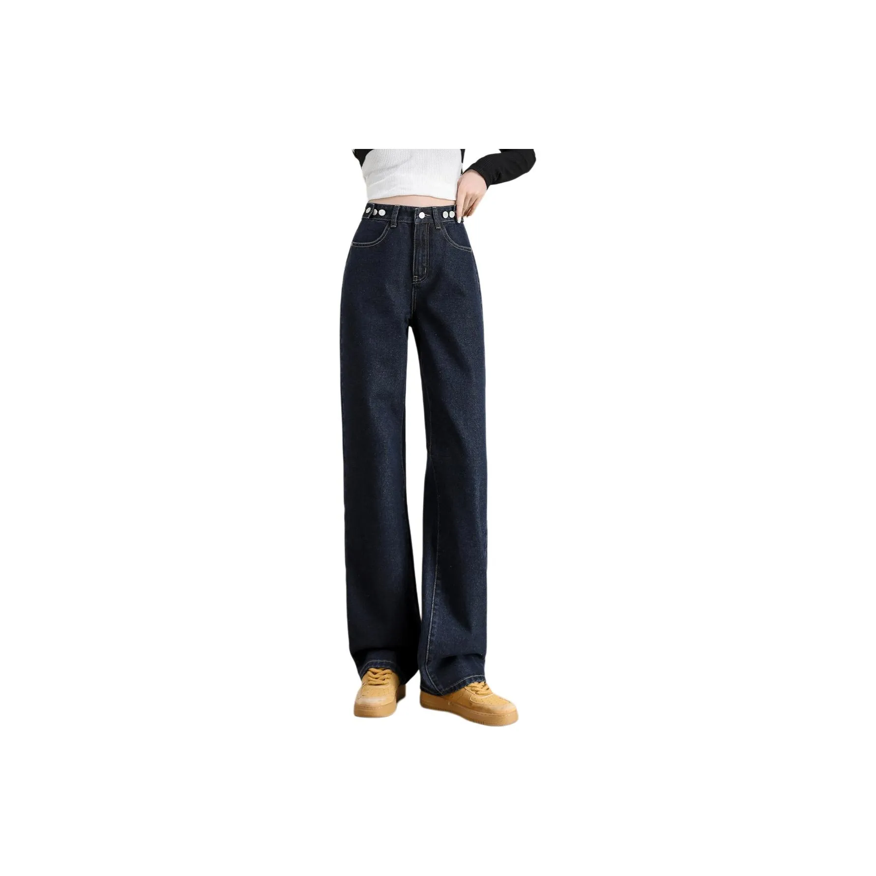 DEBRAND Jeans Women's Blue Gray