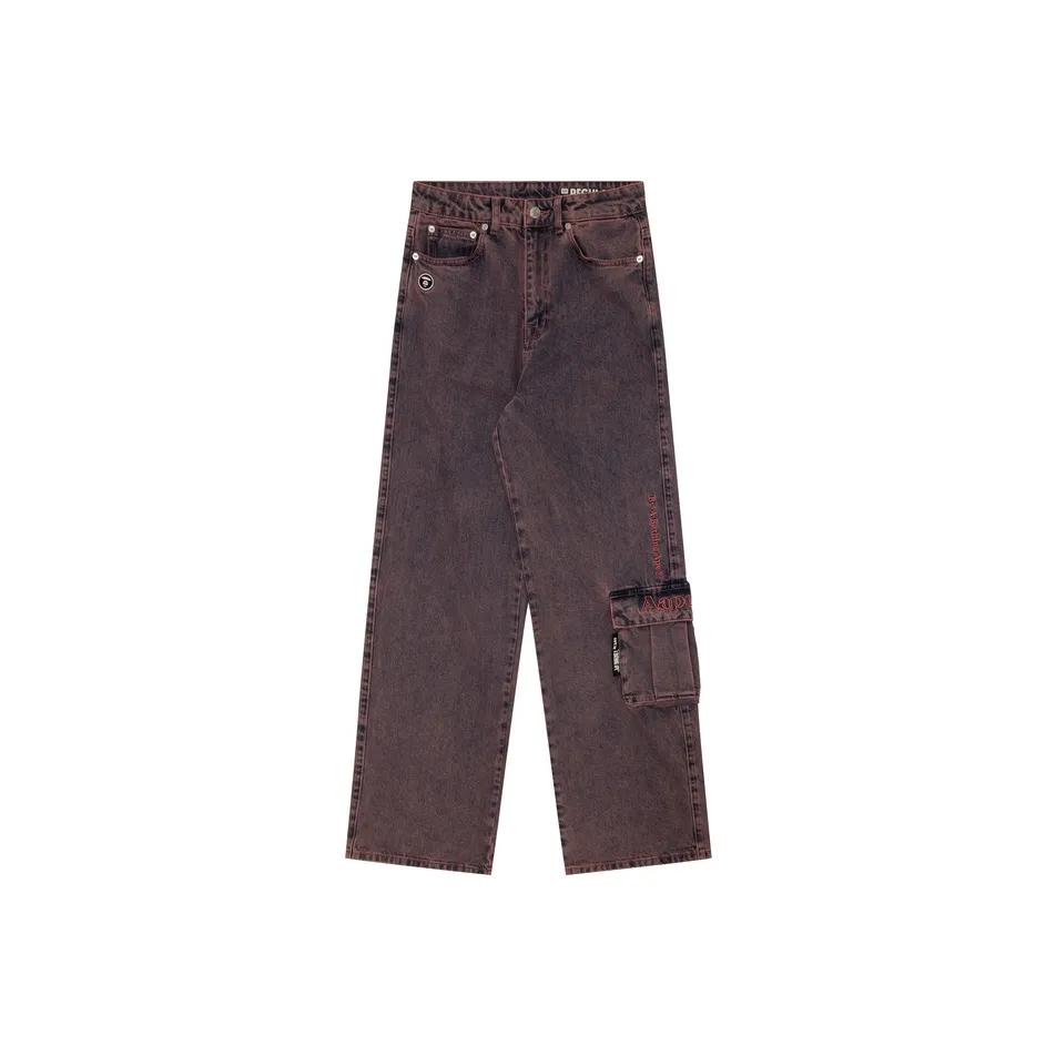 Aape By *A Bathing APE® Wide leg Cargo Jeans