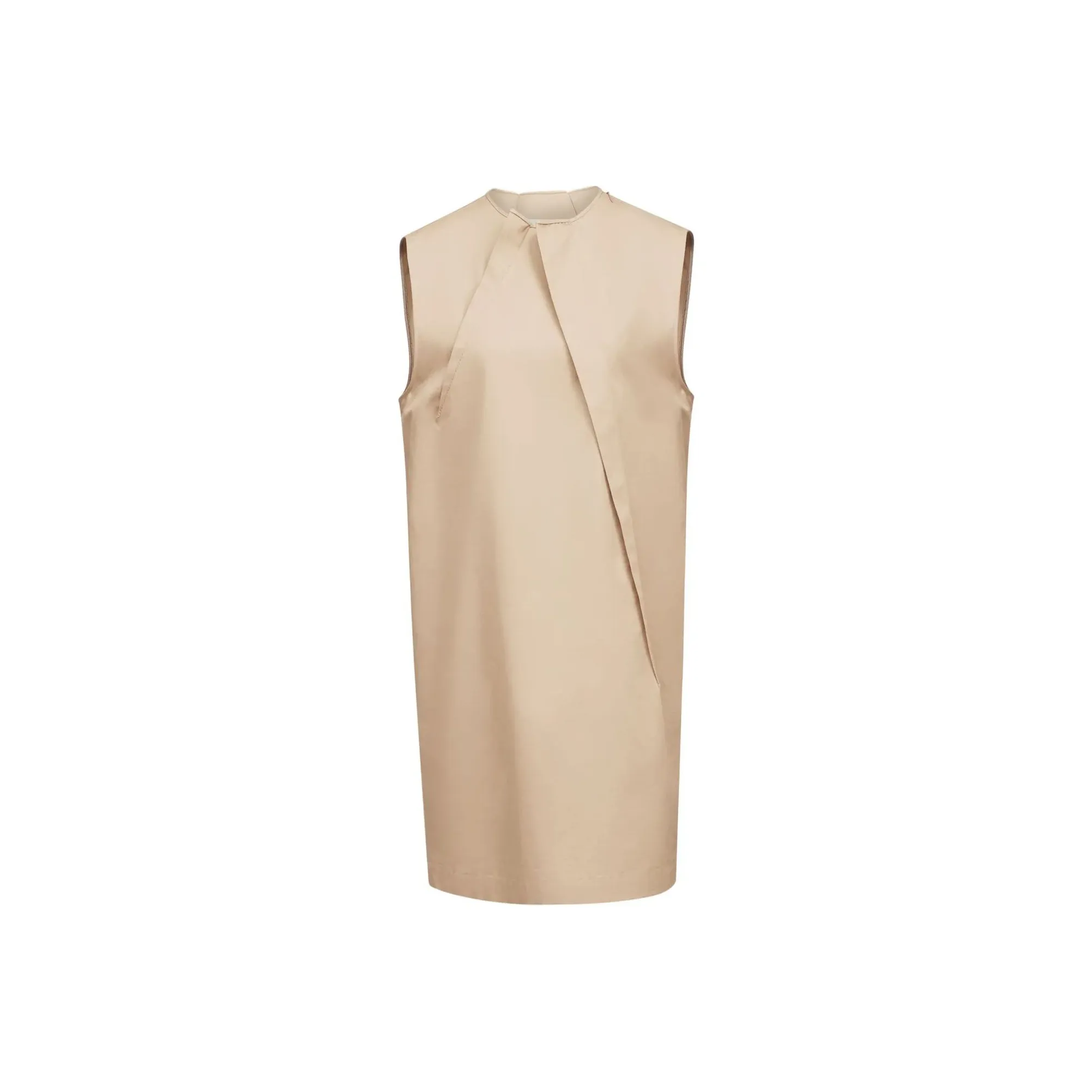 MM6 Maison Margiela Pleat detail Cap Sleeved Dress