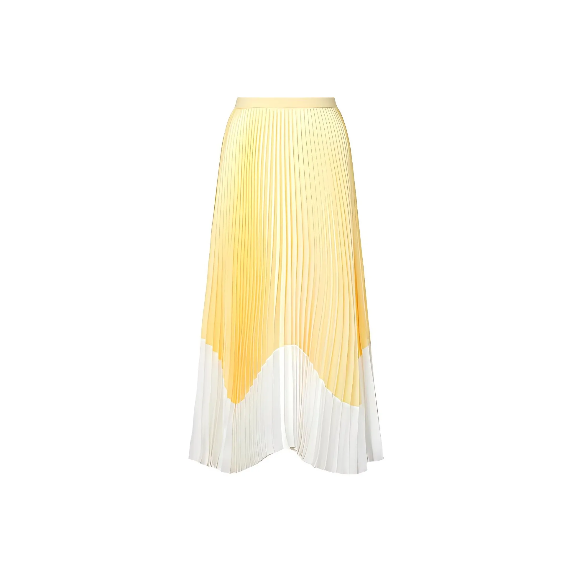 UNIQLO Повседневный Длинный Юбка Женская Абрикосово-желтый