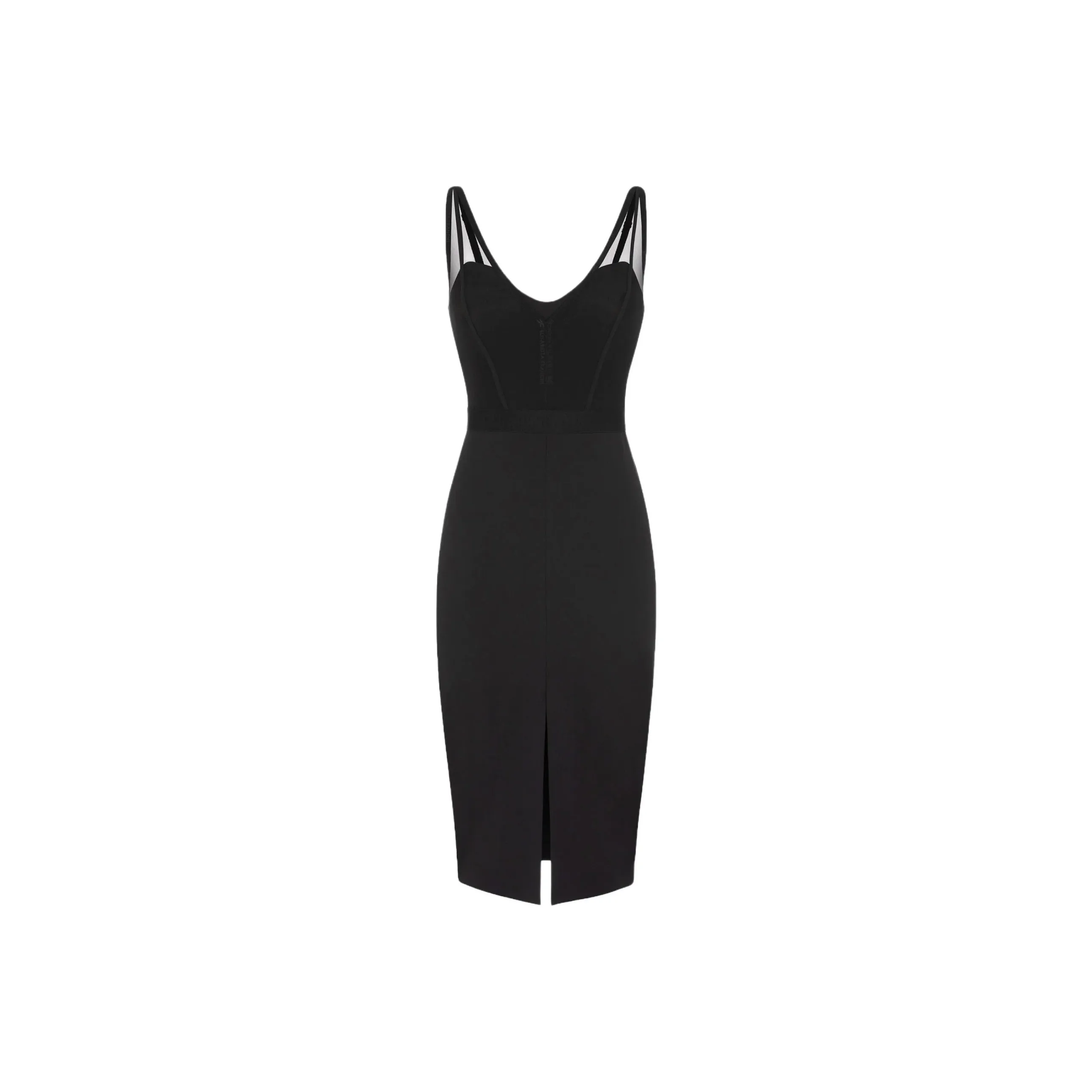 Elisabetta Franchi Bustier top Crepe Midi Dress