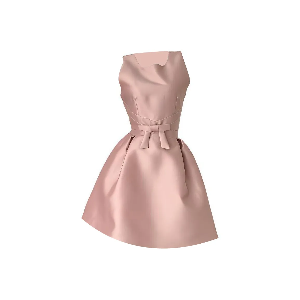 KKX Без рукавов Платье Женское Лососевый Розовый