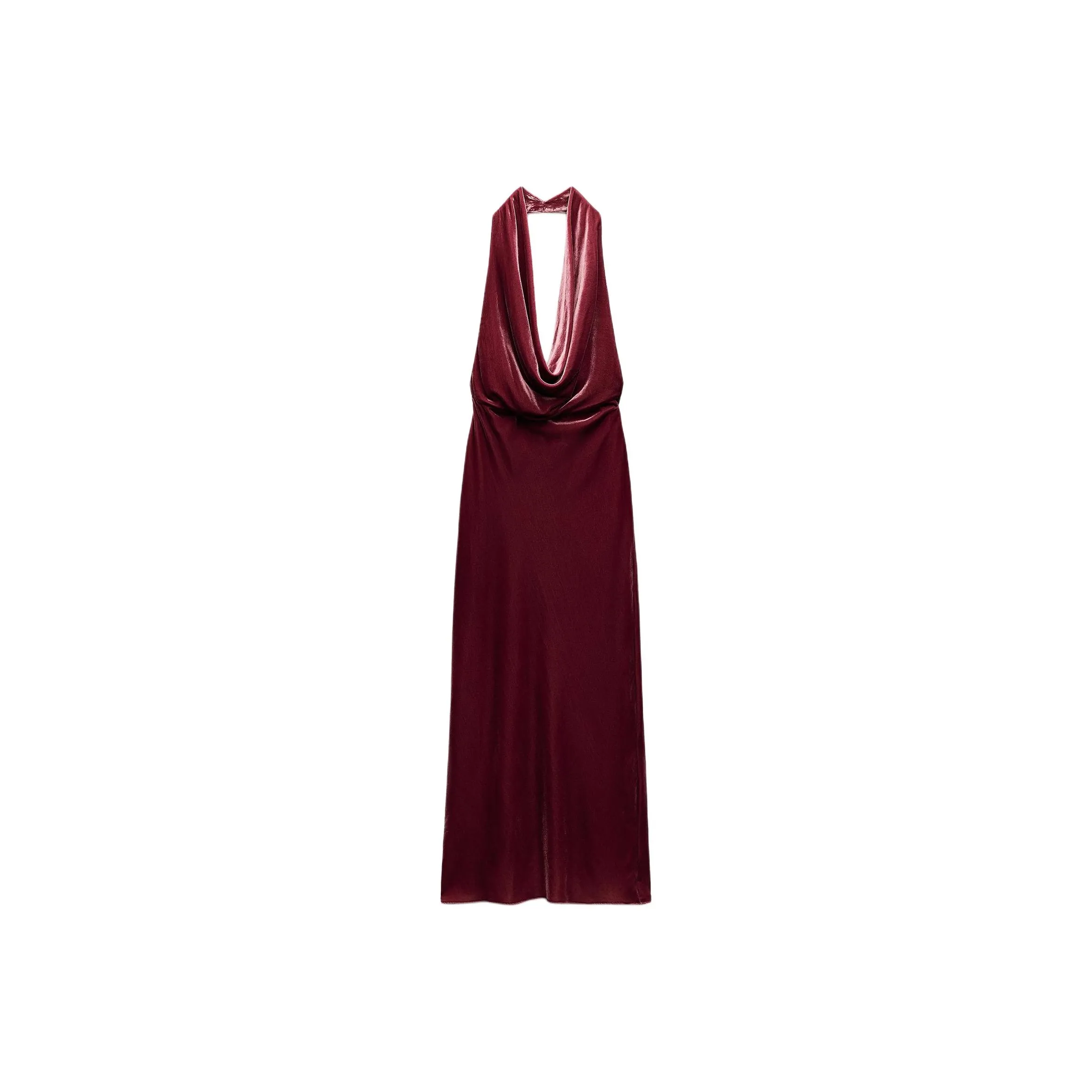ZARA Sleeveless Dress Women's Raspberry