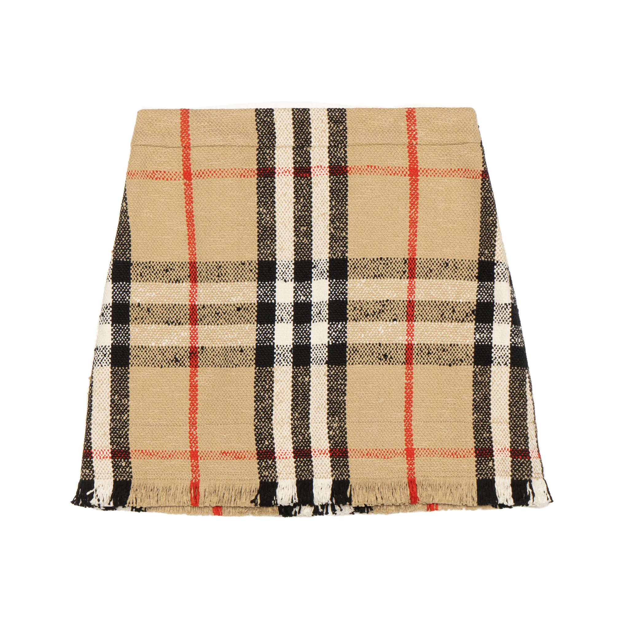 Burberry Vintage Check Bouclé Skirt
