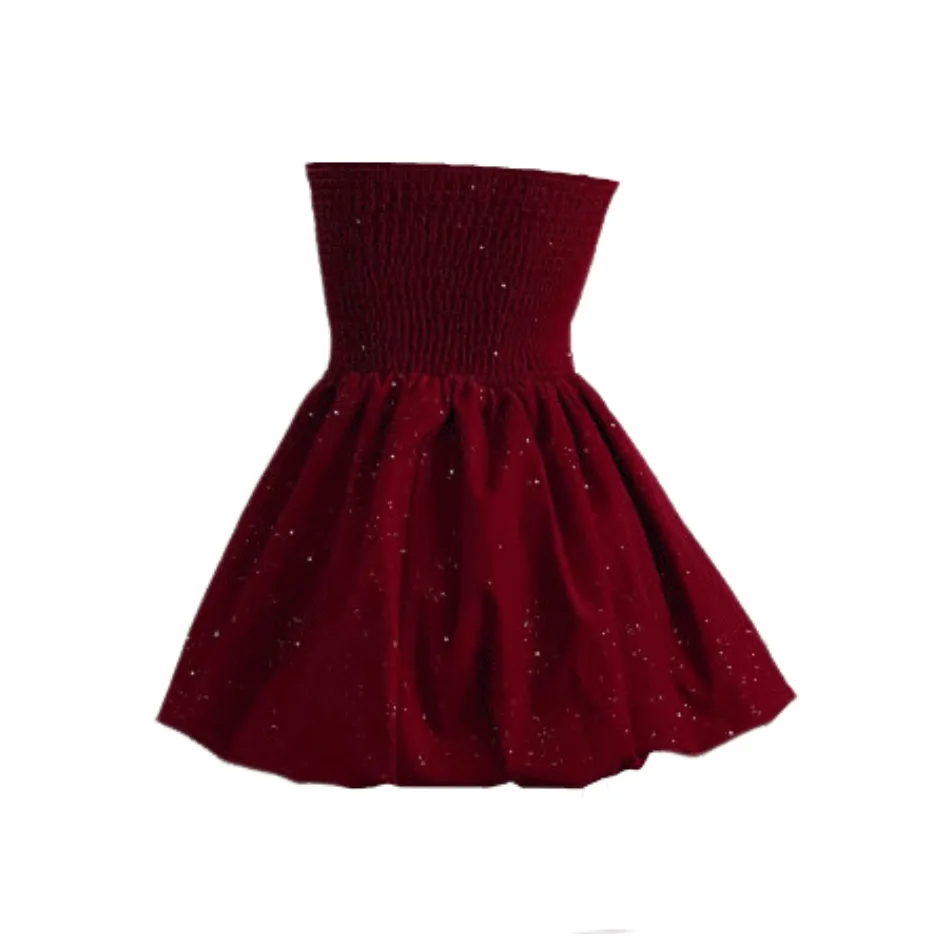 ARIADNAW STUDIO Без рукавов Платье Женское Темно-красное