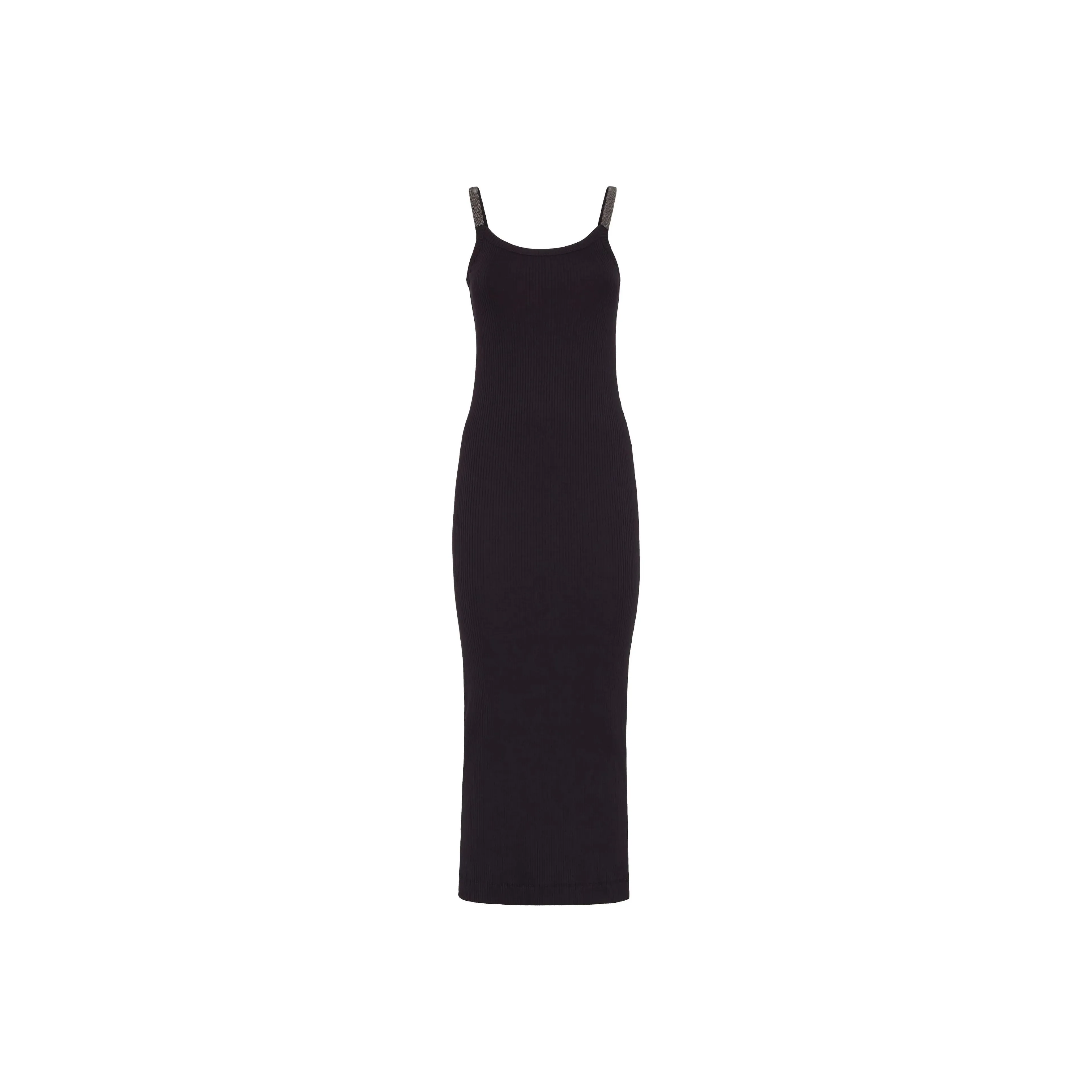 Brunello Cucinelli Slip Dresses Women's Black