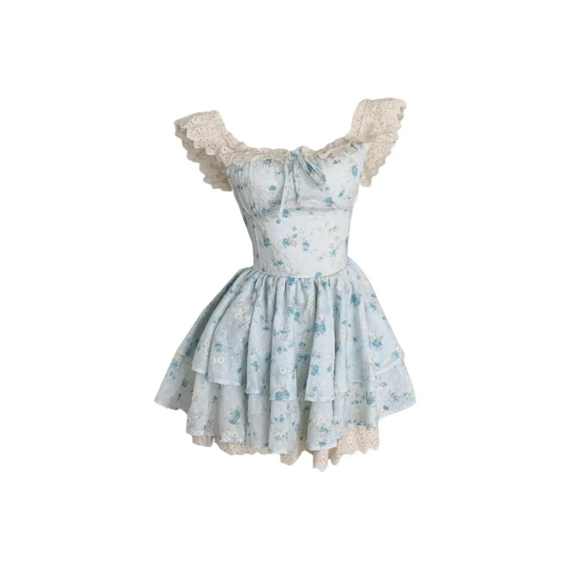 CHARM GLOW Без рукавов Платье Женское Синее