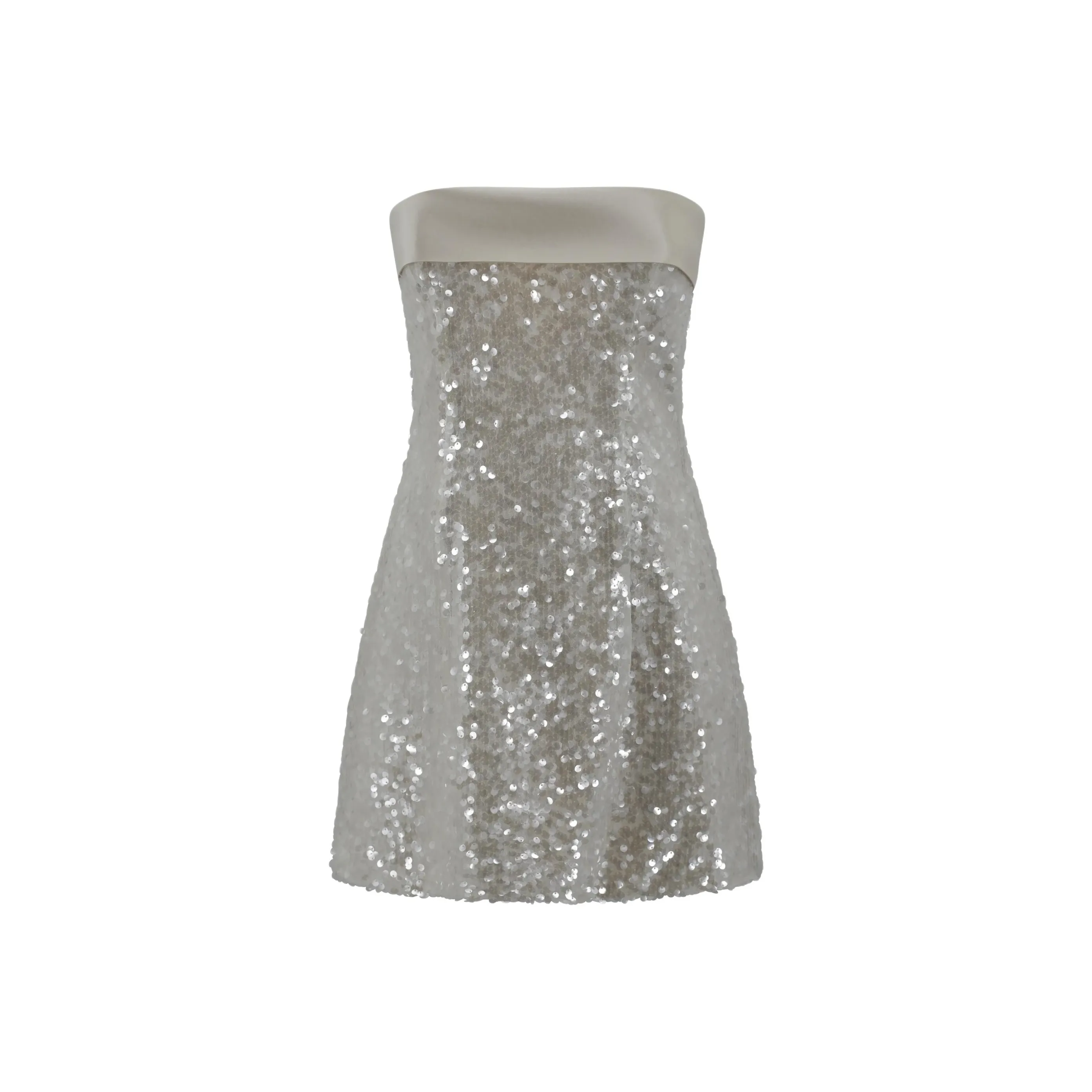 PHILOSOPHY DI LORENZO SERAFINI Paillettes Sheath Mini Dress