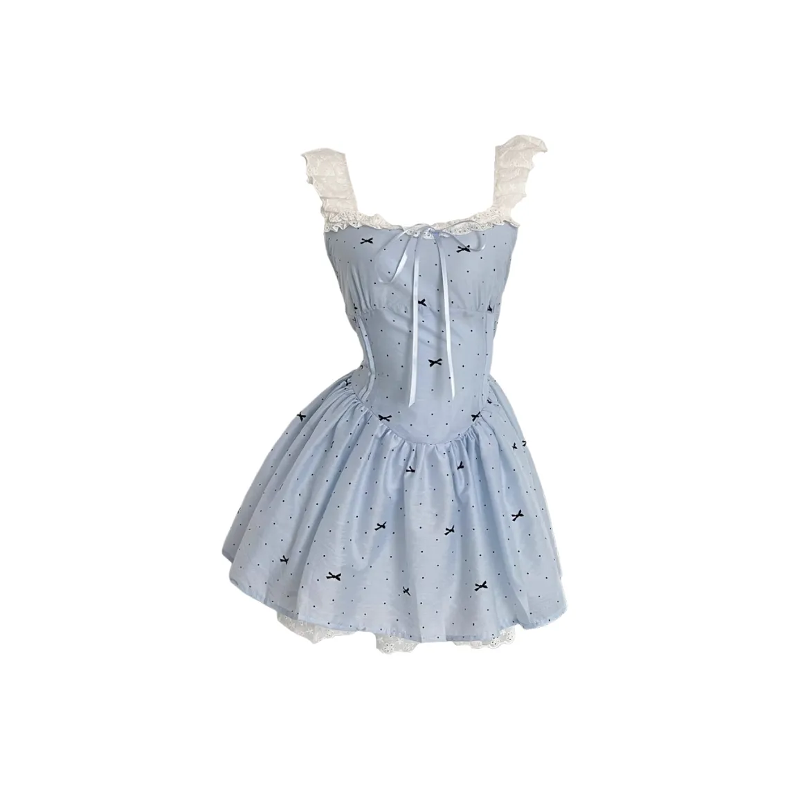 ARIADNAW STUDIO Без рукавов Платье Женское Небесно-голубой