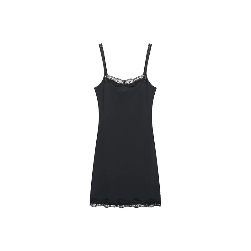 AHDO Slip Dresses Women's Black