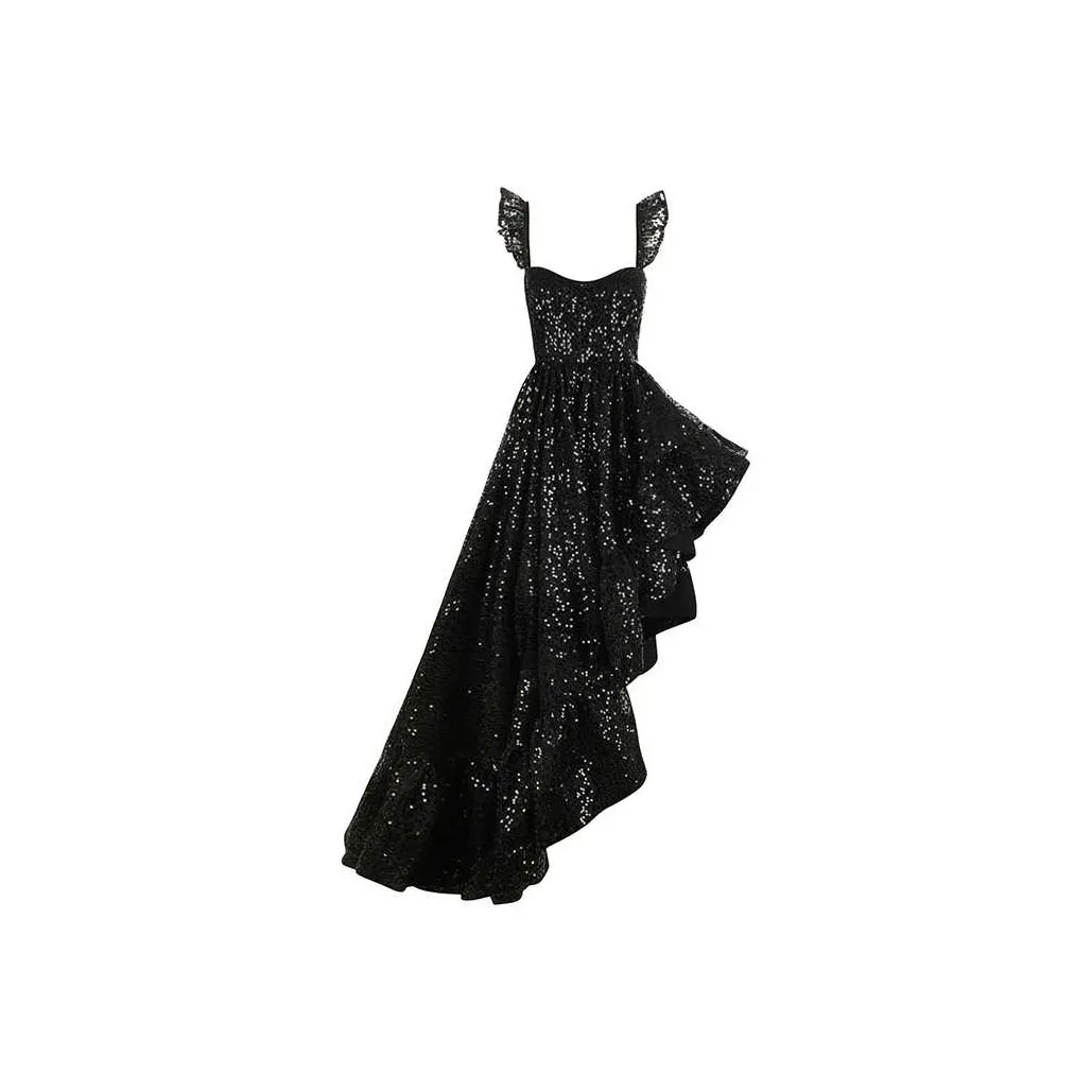 Selkie Klein Dresses Women's Black With Black Sequins