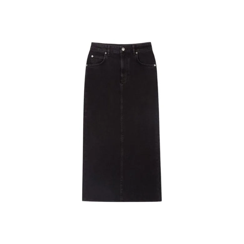 Maje SS23 Повседневный Длинный Юбка Женские Черный