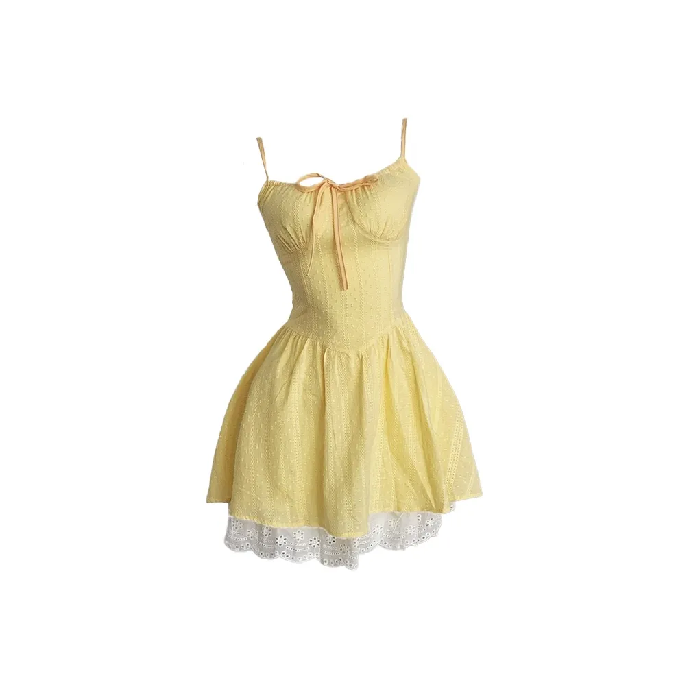 CHARM GLOW Slip Платье Женское Желтое