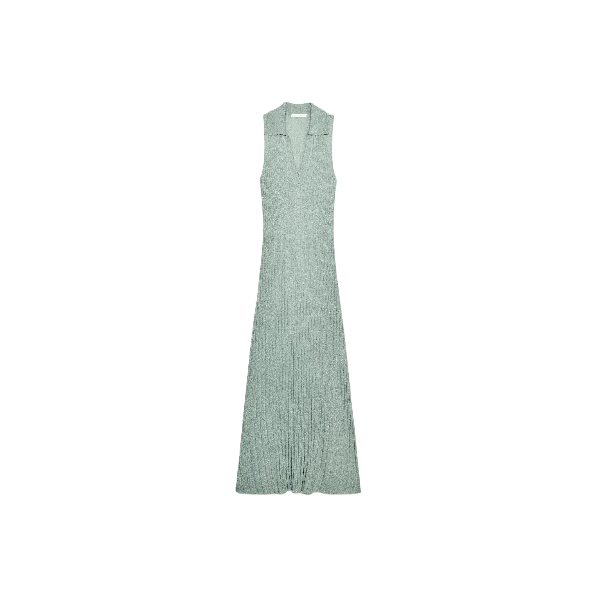 ZARA Sleeveless Dress Women's Lake Green