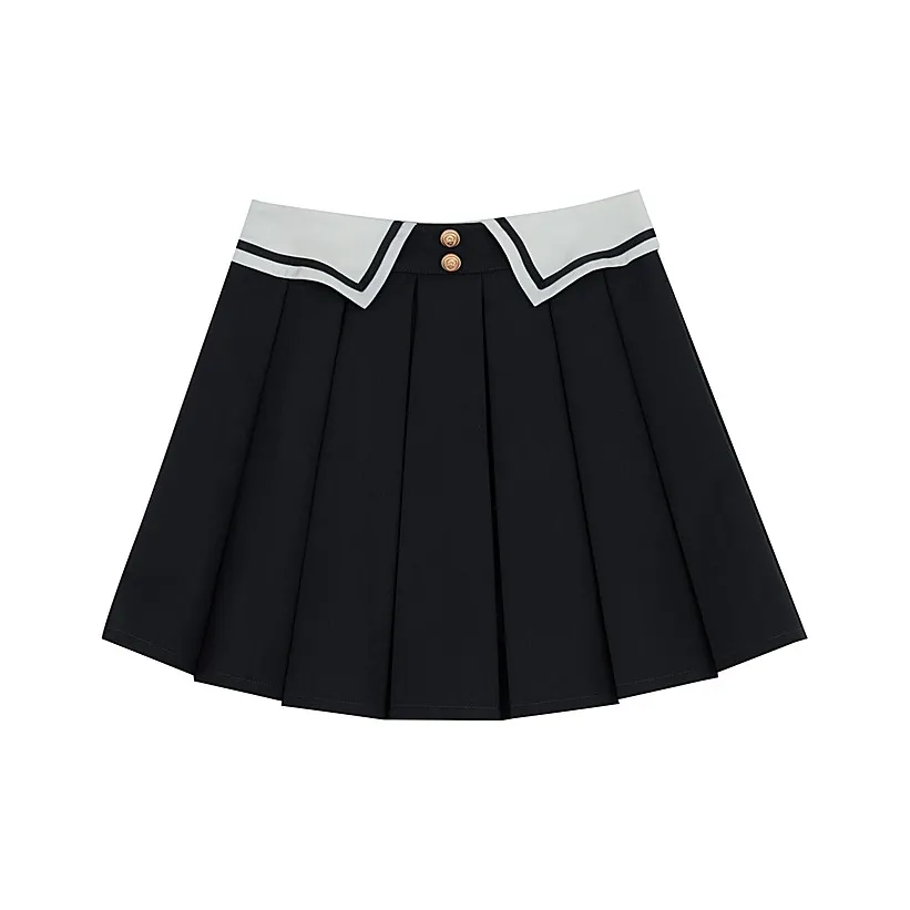 Snbl Темно-синие Женские Повседневные Короткие Юбки