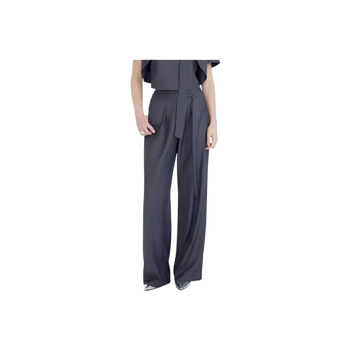 AIVEI Серые Женские Костюмные Брюки