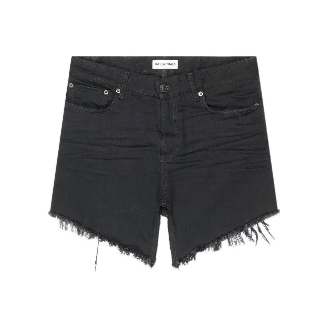 Balenciaga Cut Up Mini Skirt 'Rubber Black'
