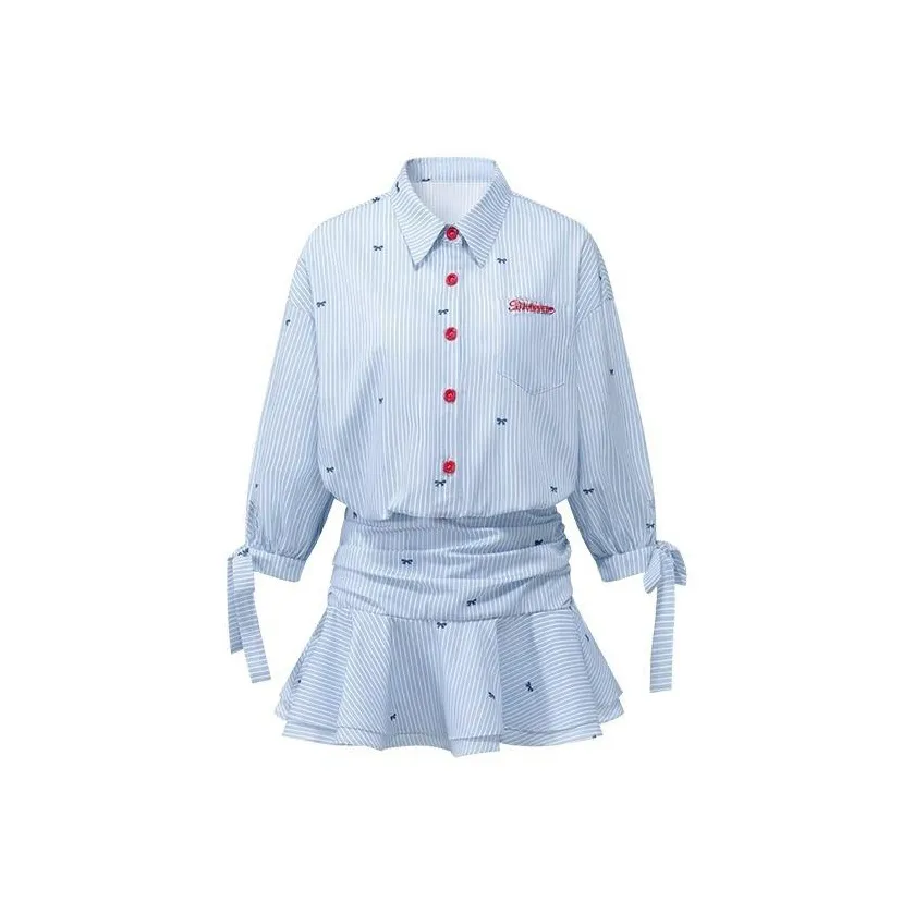 BDGU Длинное платье с длинными рукавами женское