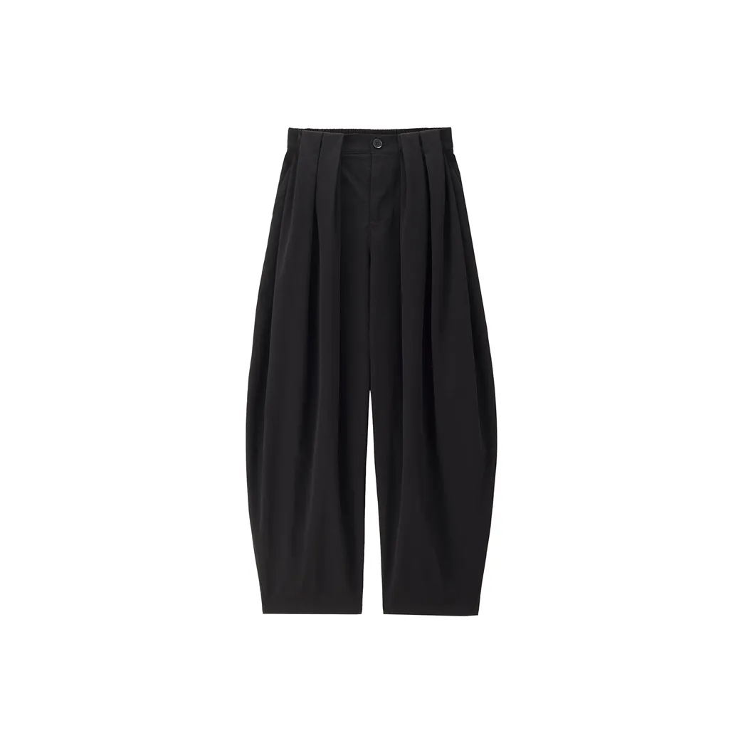 Giordano 09 Элегантный черный женский костюм брюки