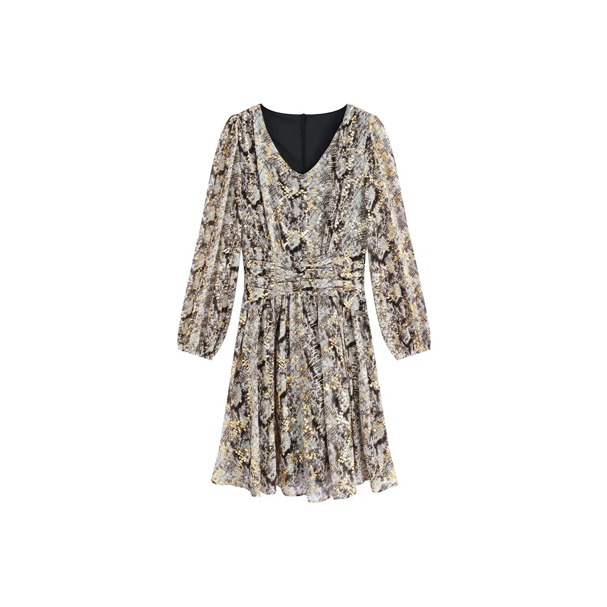 Garbege Long Sleeved Dresses Women's Multicolor