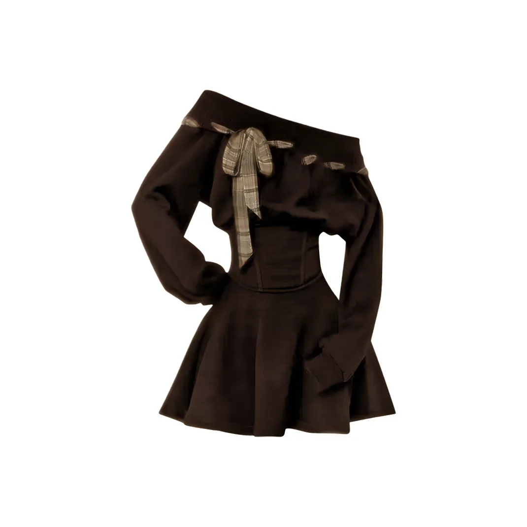 AFGGD Длинное платье с длинными рукавами женское