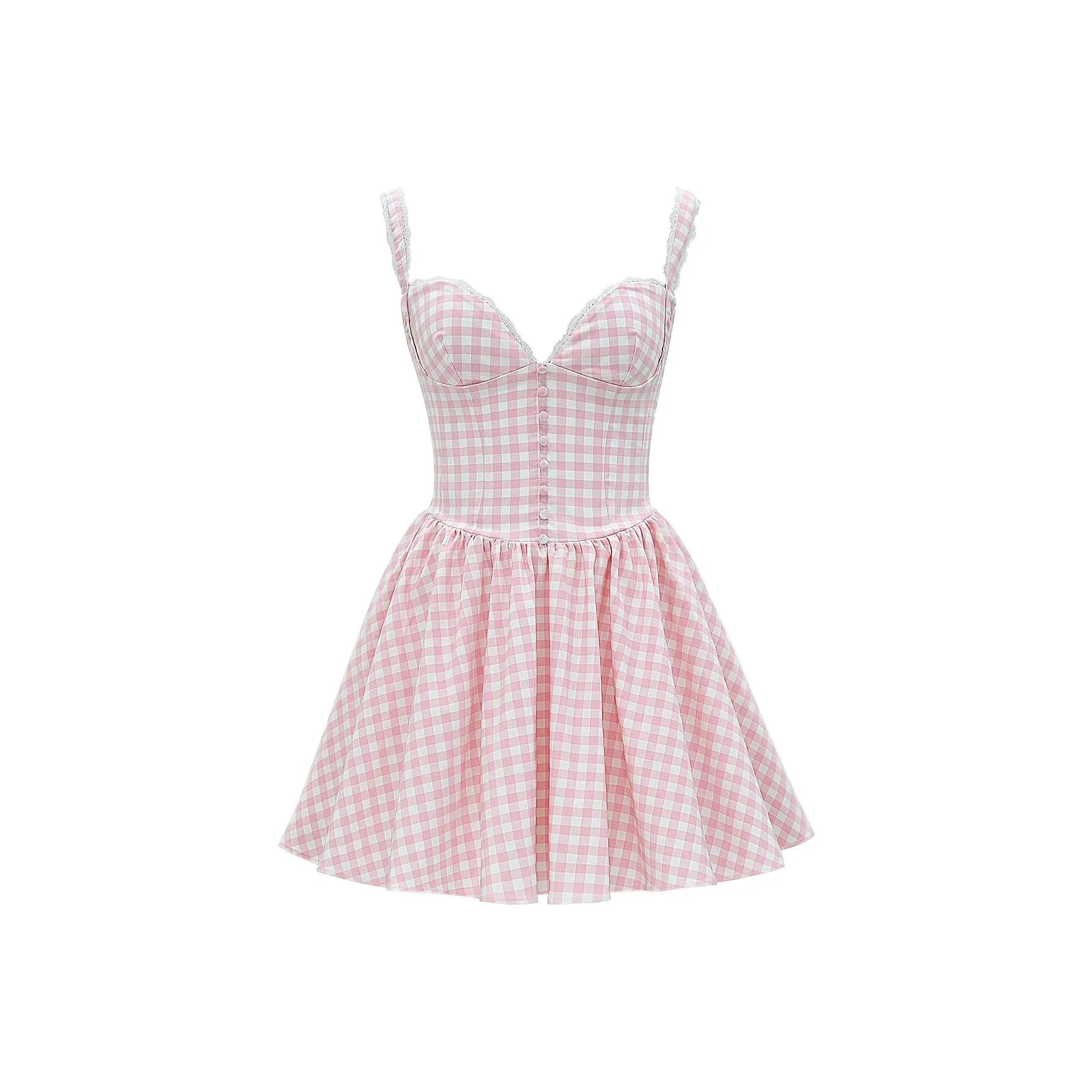 HOUSE OF CB Brigitte Slip Платье Женское Клубничный Кремовый Клубничный