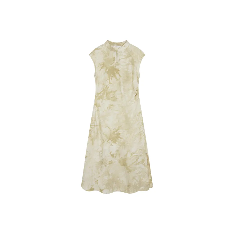 Mo Han Yi Mei Sleeveless Dress Women's Light Clear Green
