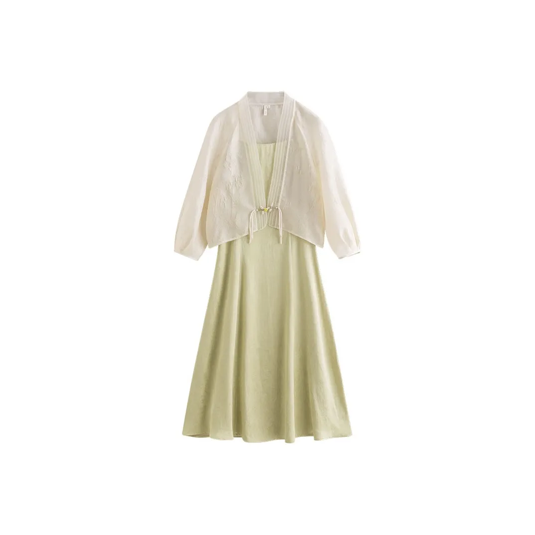 Inman Комплект с юбкой Женские Армейский зеленый