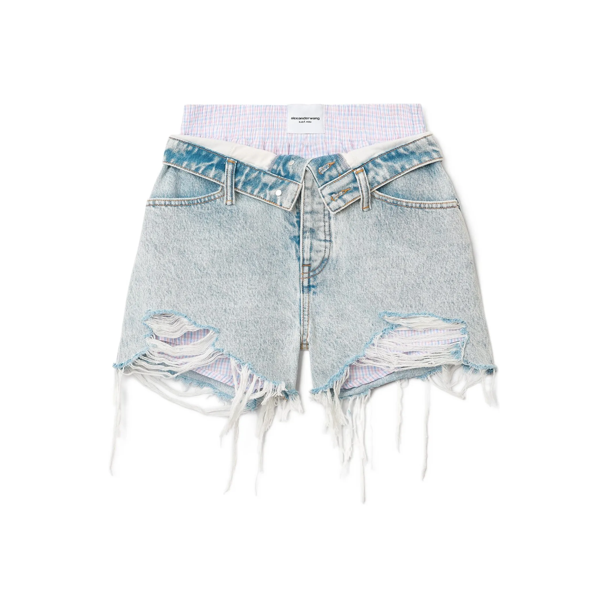 alexander wang Синие Женские Джинсовые Шорты