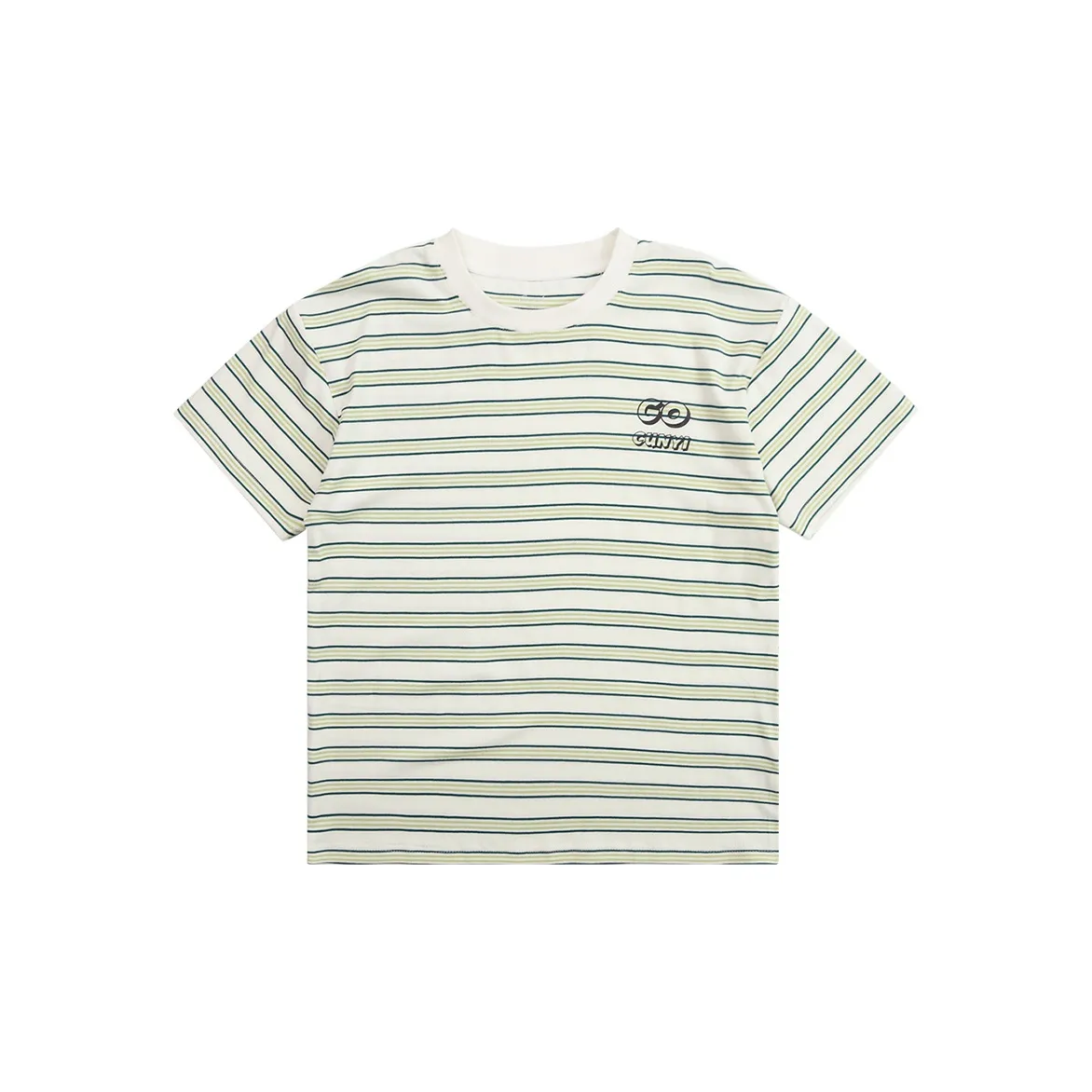 Pure and Good T-Shirt Детская Зеленая Белая Полосатая