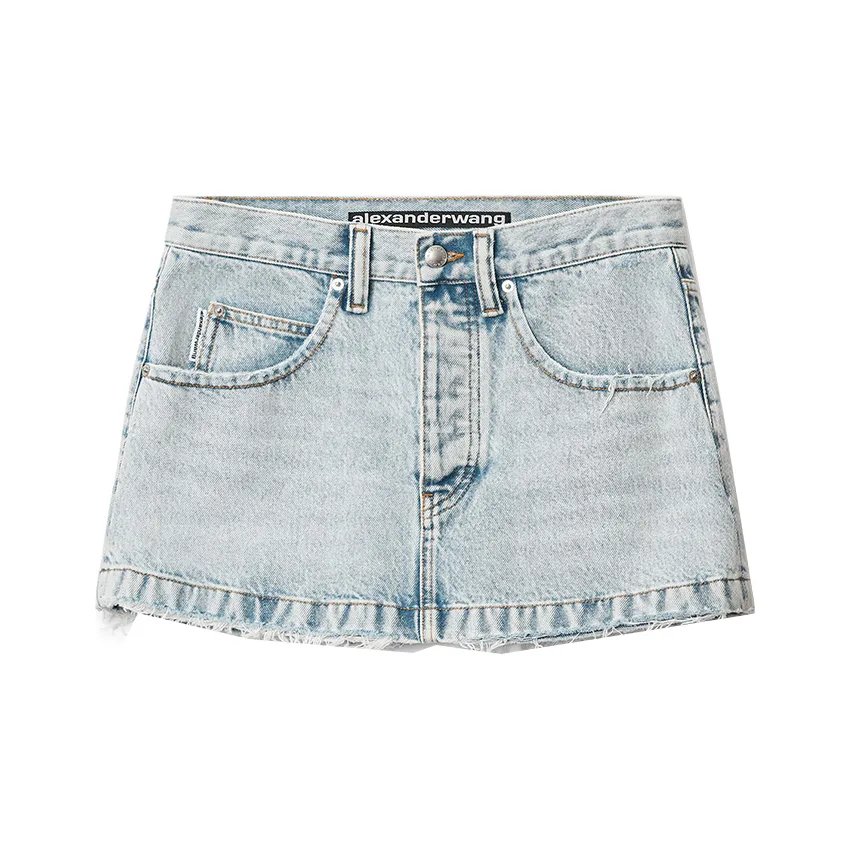 Alexander Wang Denim Short Skirts Women's Blue