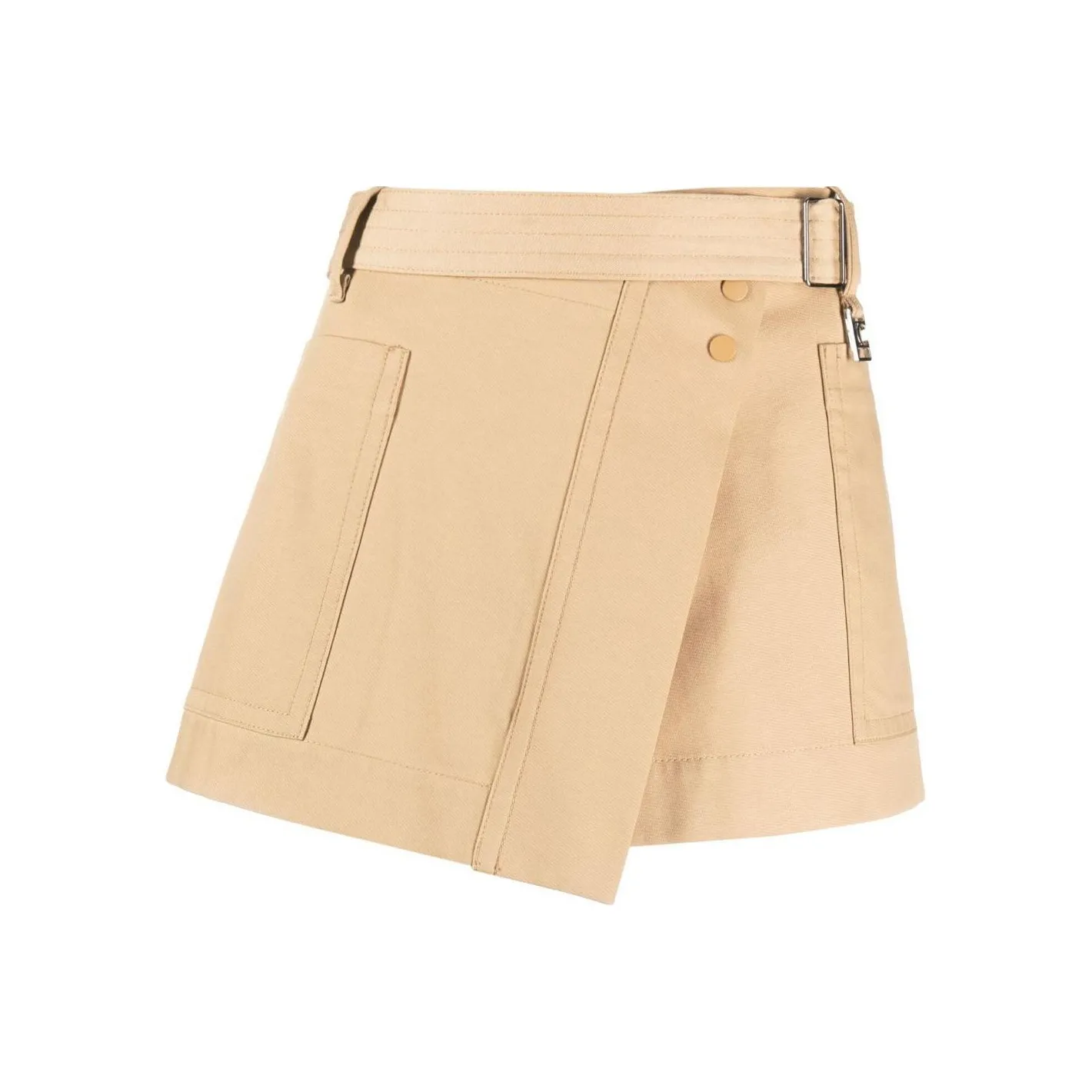 Low Classic SS24 Повседневные короткие юбки Женские Бежевый