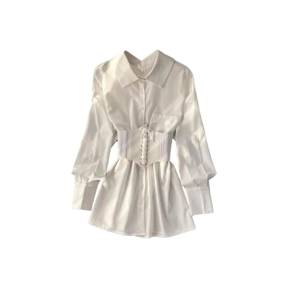 OURUOKE Длинное платье с длинными рукавами женское