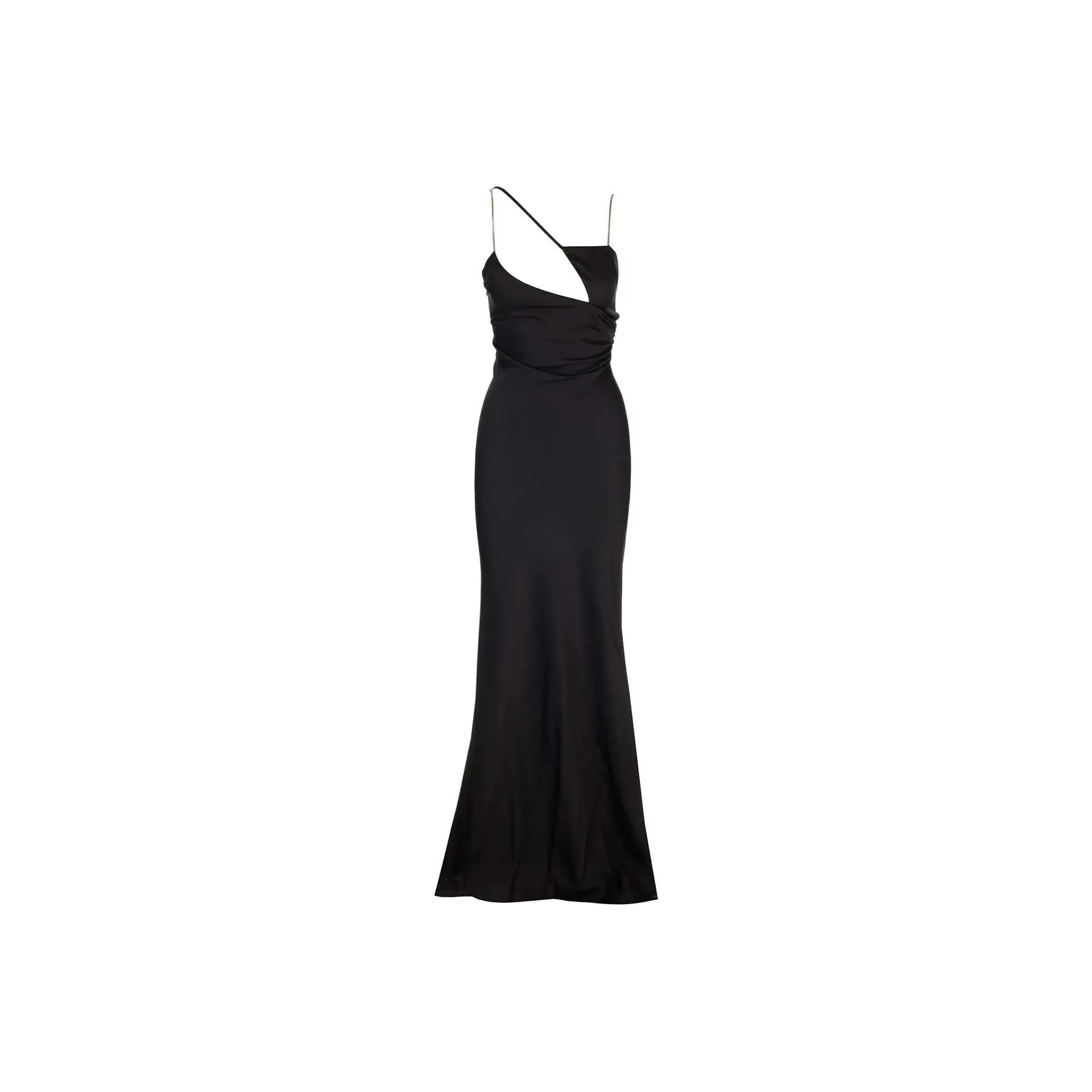 The Attico Cut Out Detailed Flared Sleeveless Dress