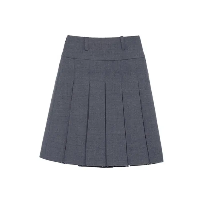 Fax Copy Express Casual Long Skirts Women's Gray