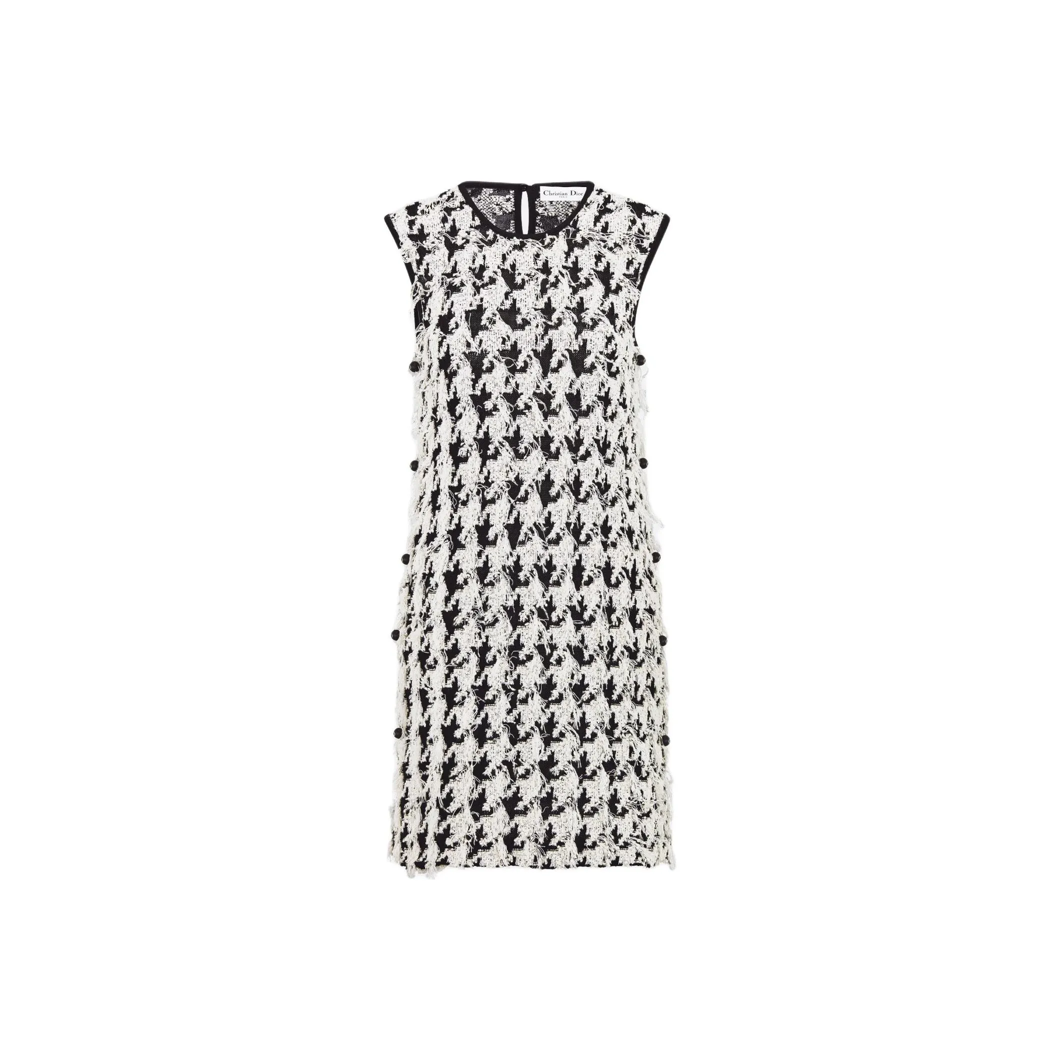 DIOR SS25 Sleeveless Dress Women's Black White