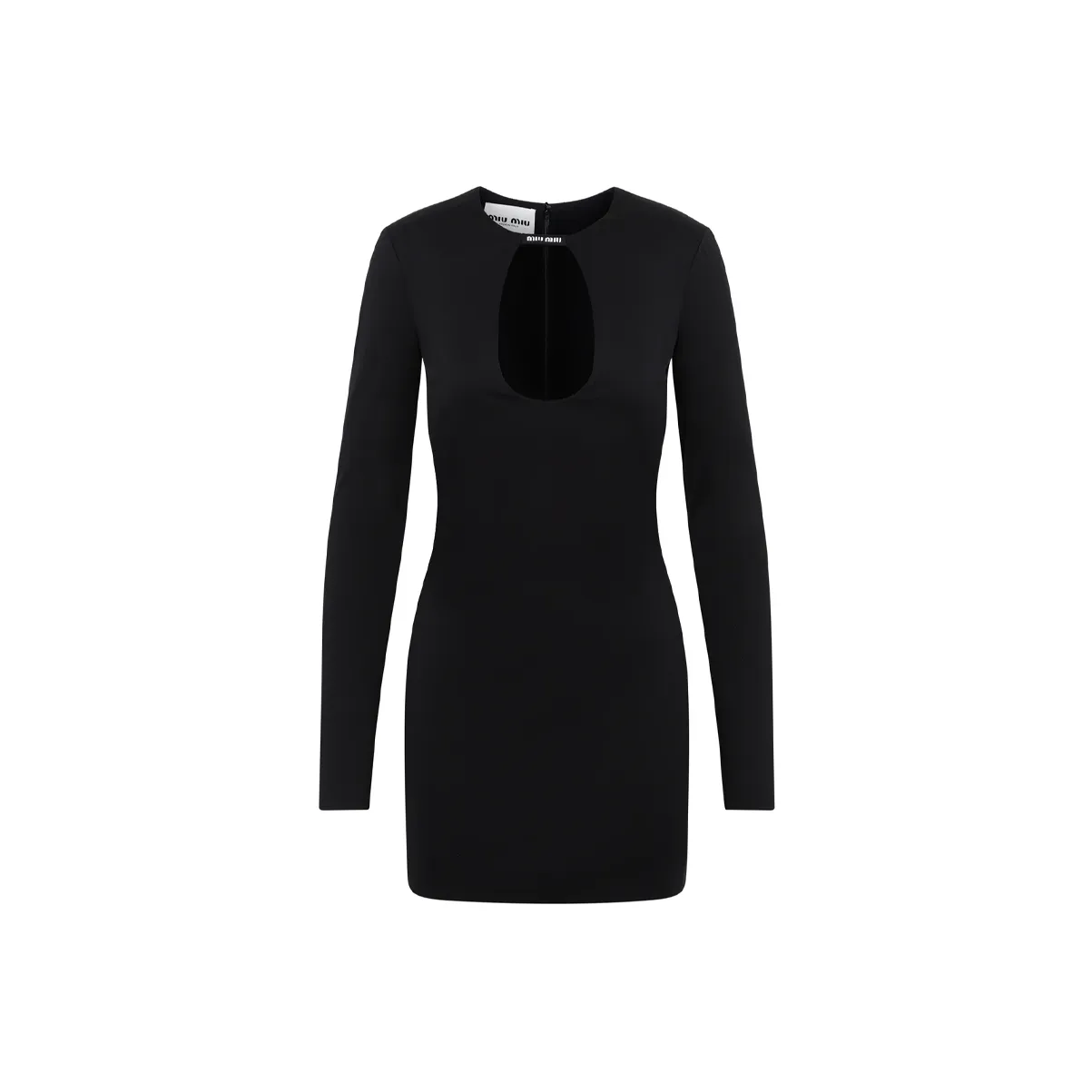 MIU MIU Cut Out Long Sleeved Dress