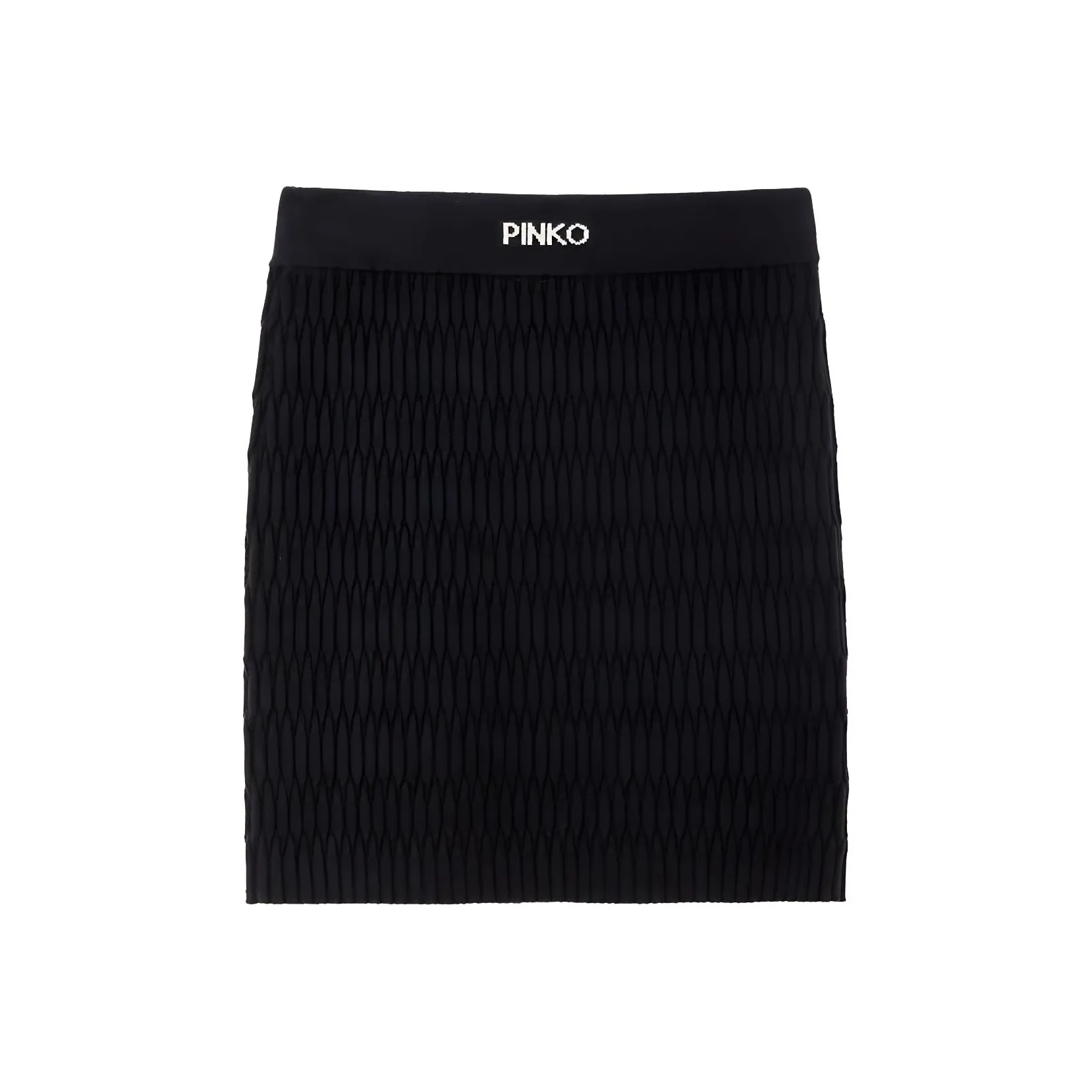 PINKO Geometric Patterned Double Flap Miniskirt