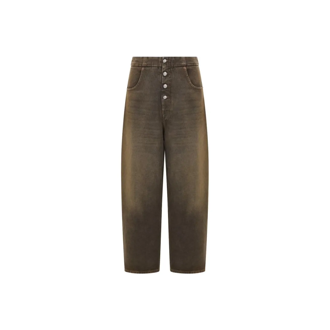 MM6 Maison Margiela Button Detailed Cropped Jeans