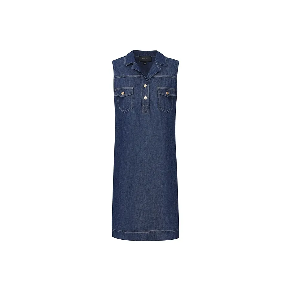 Firststation Без рукавов Платье Женское Темно-синий
