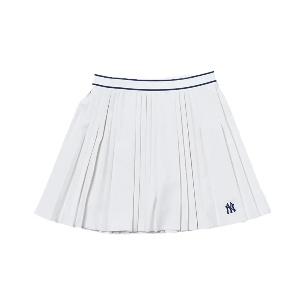 MLB New York Yankees Casual Short Skirts Women's Cream