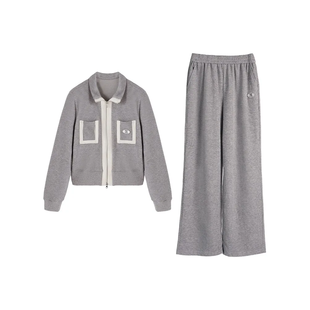 XIANGYING Повседневный костюм женский серый