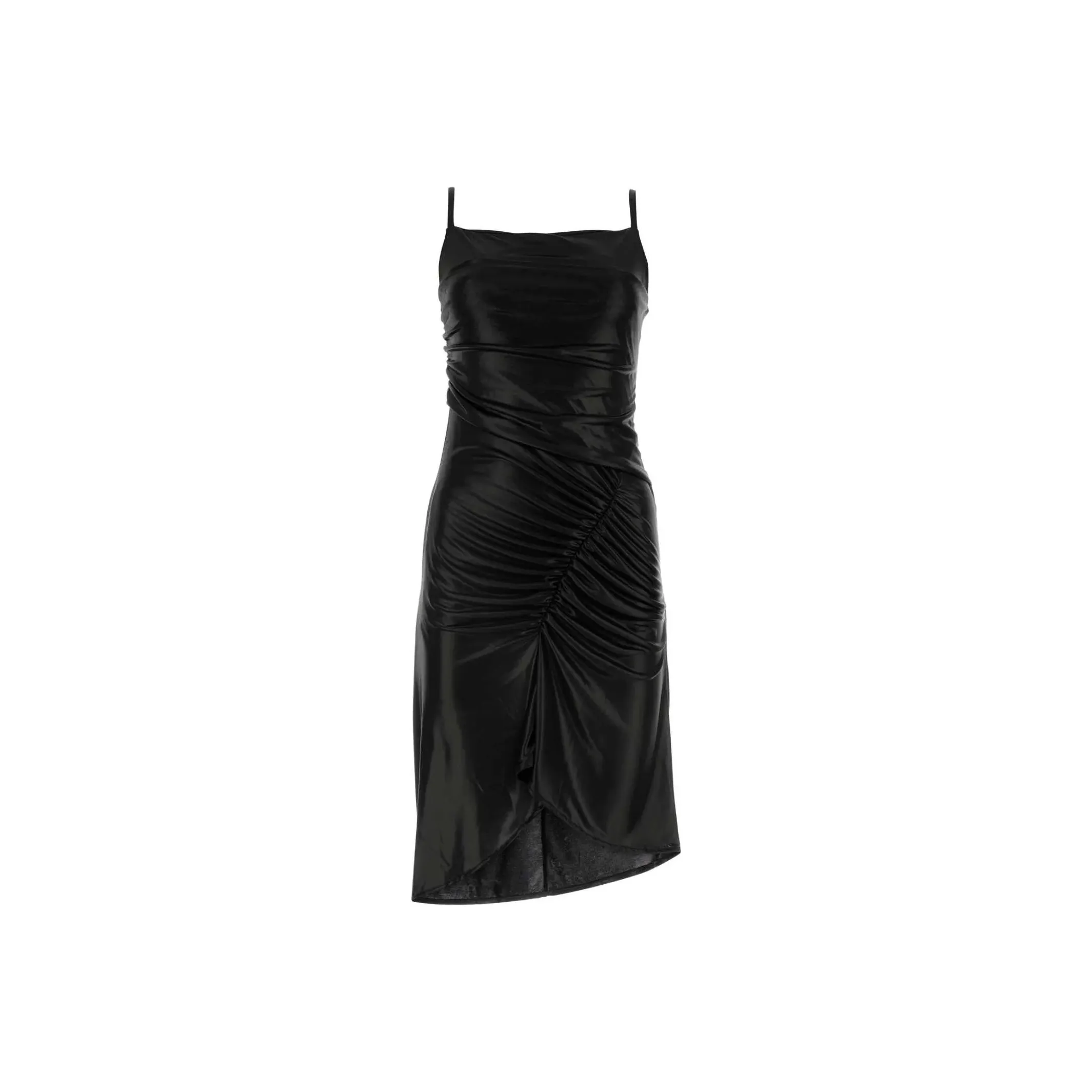 Marine Serre Crescent Moon-Printed Ruched Midi Dress