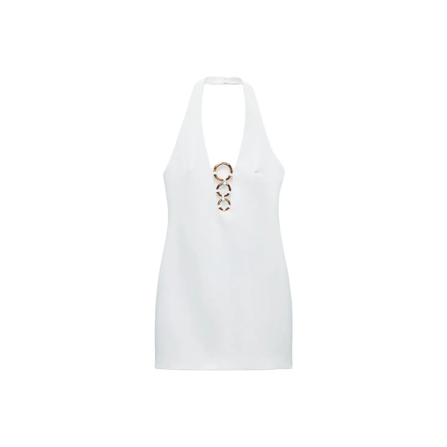 ZARA Slip Dresses Women's White