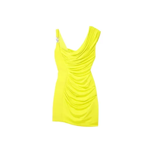 VERSACE Collection Желтые Женские Платья без рукавов
