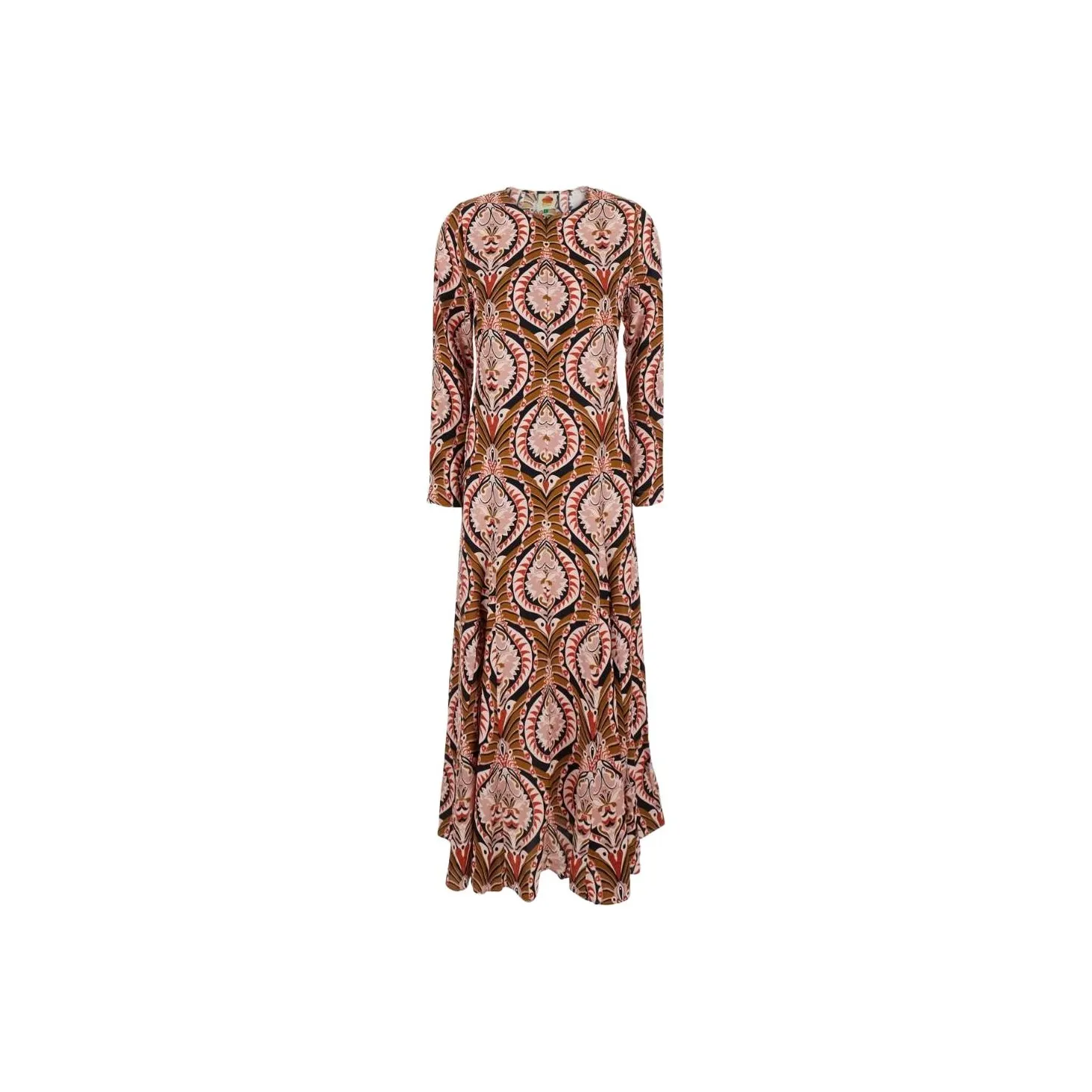 Farm Rio Pineapple Jewelry Floral Midi Dress